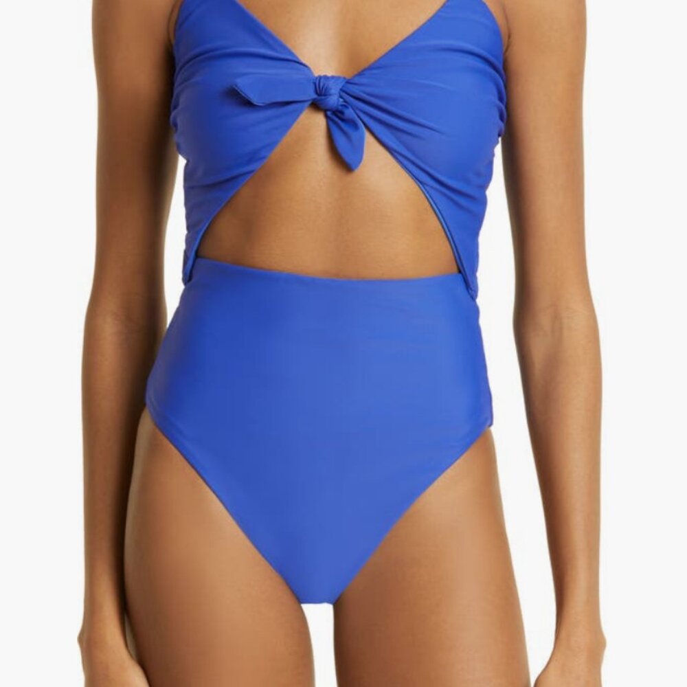 Veronica Beard Aniston Cutout One-Piece Swimsuit